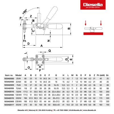 SPEEDY BLOCK 230/M horisontal spænder